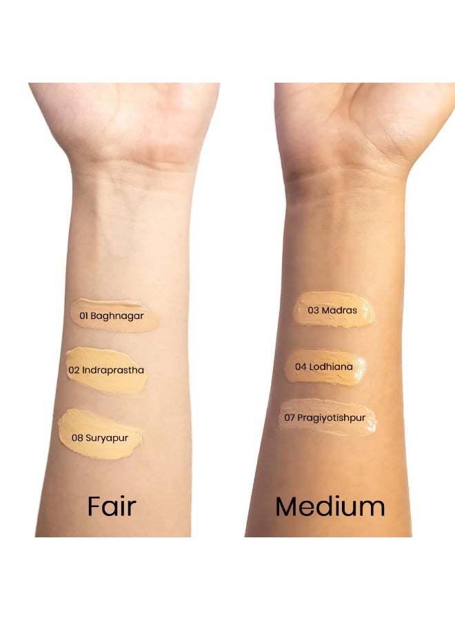 recode Liquid Foundation With Iightweight, Non Fading & Waterproof Formula, Gives Luminous Matte Finish & Medium To High Coverage For All Skins, Shade 06 Calcutta, 30Ml - Image 2