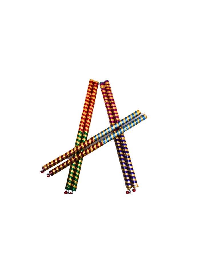 DecoLoral DECOR ME Dandiya Multicolor Sticks pair of 2pcs ( 4Pcs) - Image 2