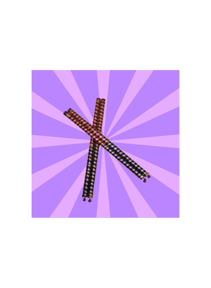 DecoLoral DECOR ME Dandiya Multicolor Sticks pair of 2pcs ( 4Pcs) - Image 4