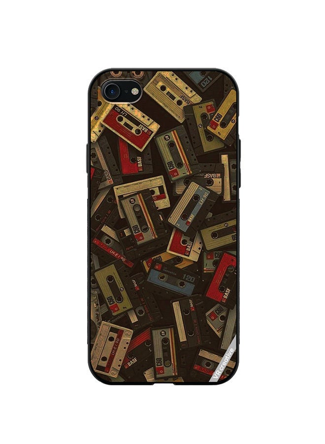 VR CREATIVE Protective Case Cover For Apple iPhone SE (2022) Music Carrds Design Multicolour - Image 1