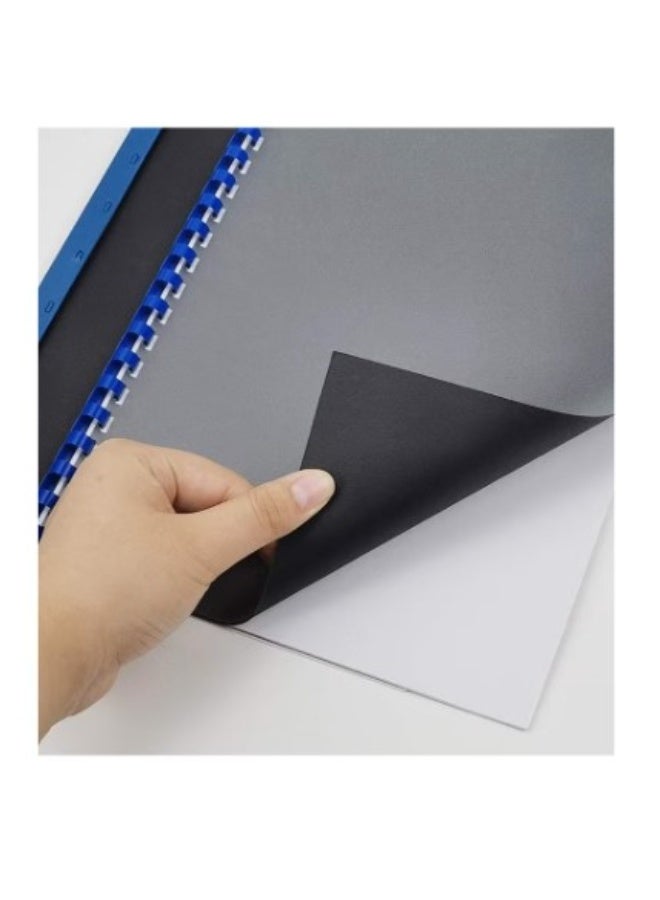 CLIPP 100-Piece Embossed Binding Cover Sheets 230gsm Thickness Blue - Image 2