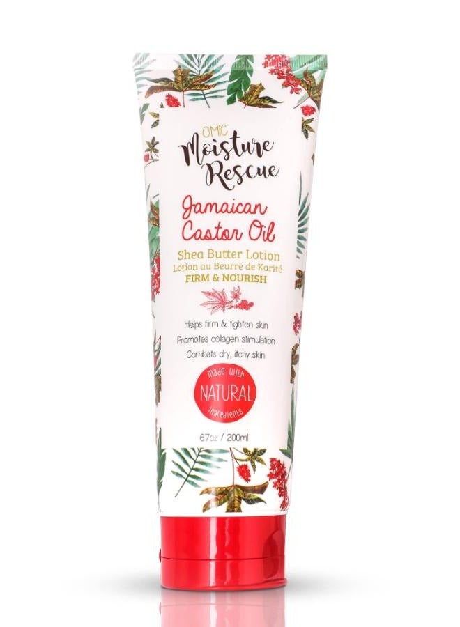 Moisture Rescue Shea Butter Lotion Tube with Jamaican Castor Oil 200ml