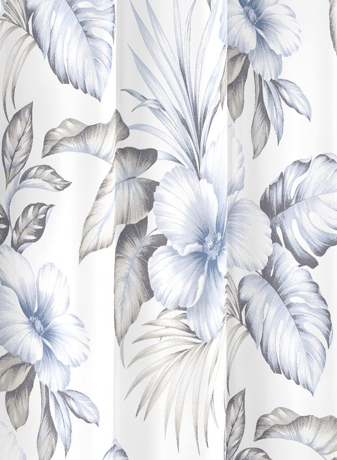 Tommy Bahama Laura Ashley Home - Shower Curtain, Stylish Cotton Bathroom Decor, Elegant Floral Home Decor (Adelina White, 72" x 72") - Image 3