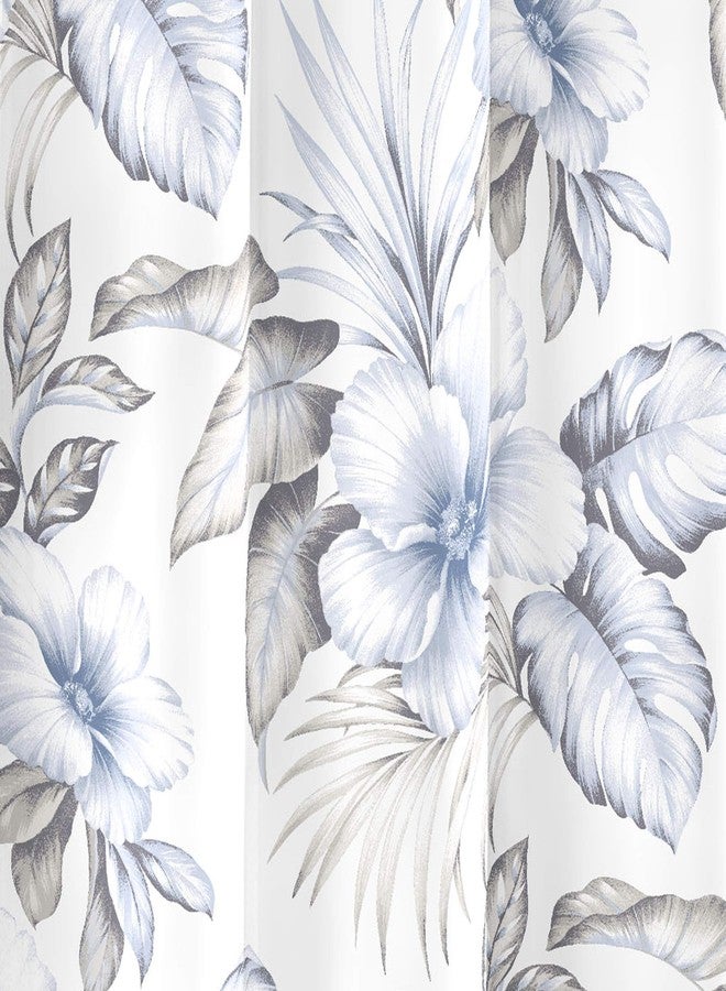 Tommy Bahama Laura Ashley Home - Shower Curtain, Stylish Cotton Bathroom Decor, Elegant Floral Home Decor (Adelina White, 72" x 72") - Image 4
