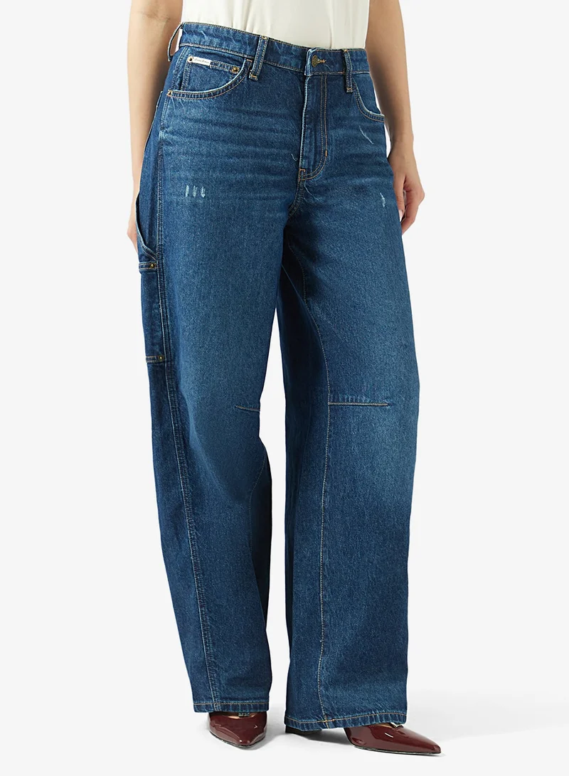 Guess Jeans Barrel Carpenter High Waist Wide Leg Jeans