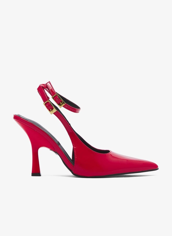 ELLA Sling Back Mid Heel Pumps - Image 1