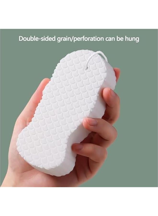 Dead Skin Remover Sponge, Spa Scrub Exfoliator Dead Skin, Skin Friendly Reusable Sponge, Sponge Bath Sponge, Ultra Soft Bath Body Shower Sponge, Resuable Exfoliator Dead Skin Remover, White  - Image 5