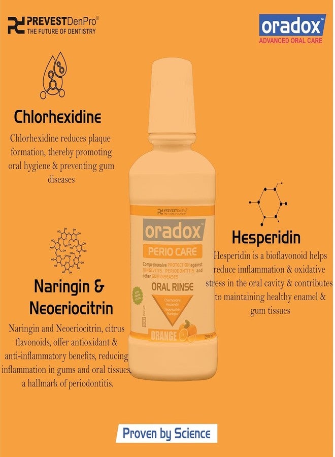 Oradox Perio Care Oral Rinse | Mouth Wash | Comprehensive Protection against Gingivitis | Periodontitis and other gum diseases | 100ML (REF:- 80100) - Image 3