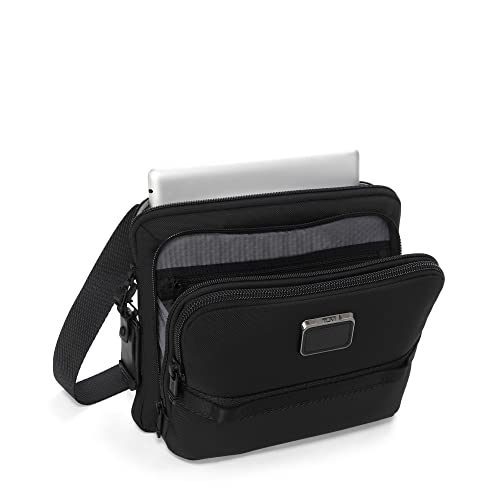 TUMI Alpha Bravo Service Crossbody Bag - Zip Pocket, Tracer, Luggage Tag - Ballistic Nylon - 9.3" X 12.3" X 3.0" - Black - Image 2