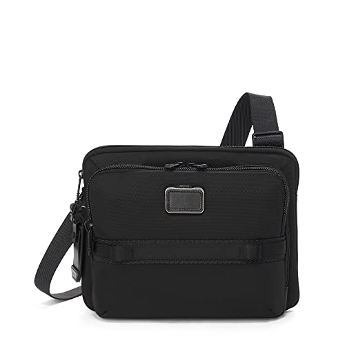 TUMI Alpha Bravo Service Crossbody Bag - Zip Pocket, Tracer, Luggage Tag - Ballistic Nylon - 9.3" X 12.3" X 3.0" - Black - Image 1