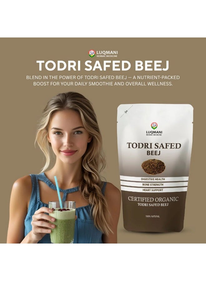 Luqmani Herbs Hoary Stock Seeds Todri Safed 100 gm Raw - Image 2