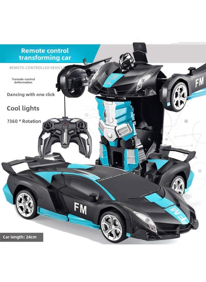 Rc Car Toys - 2wd Off-road Vehicle High Torque Brushless Motor Differential Gearbox For Kids-Color:477 Matte Blue (lithium Battery)-Proportion:2.4g Remote Control (including Electric Lithium Battery)  - Image 1