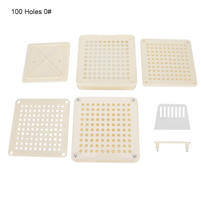 Manual Capsule Filler: High-Quality ABS Material, High Precision - Sturdy Durable Structure, Fast Capsule Arrangement for Small Batch Processing, Self-Made Capsules - Image 1