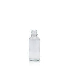 BHIndustry BHIndustry 30 ML Clear Glass Bottle with Gold Cap Safety Plug Refillable Leak Proof 3  - Image 2