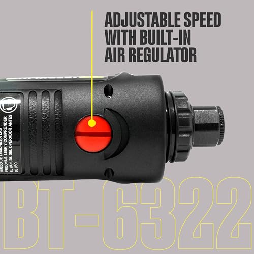 Berkling Tools 1/4" Air Die Grinder Professional Grade Heavy Duty with Variable Speed Control (Angle, Right Angle) - Image 5