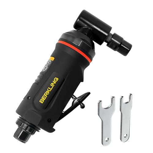 Berkling Tools 1/4" Air Die Grinder Professional Grade Heavy Duty with Variable Speed Control (Angle, Right Angle) - Image 1