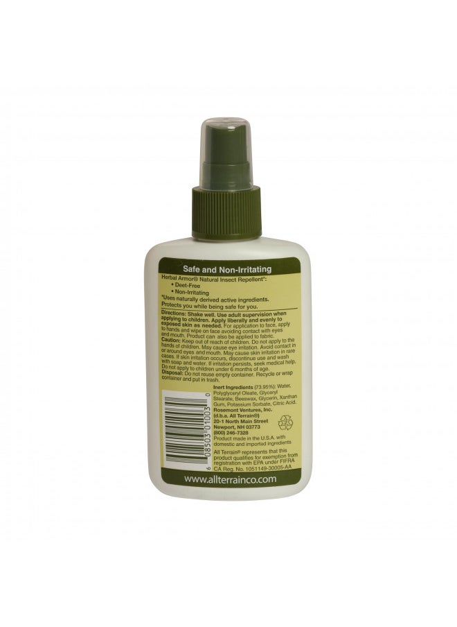 All Terrain All Terrain Herbal Armor Natural DEET-free Insect Repellent, Pump Spray, 4 Ounce  - Image 3