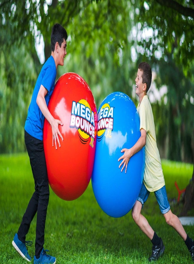Wicked Mega Bounce XL - The World's Bounciest Inflatable Ball! Extra Large Bounce Ball for All Terrain Bounceability! Super Grip Graphics Outdoor Exercise Ball to Catch Easily. Blue or Red - Image 3