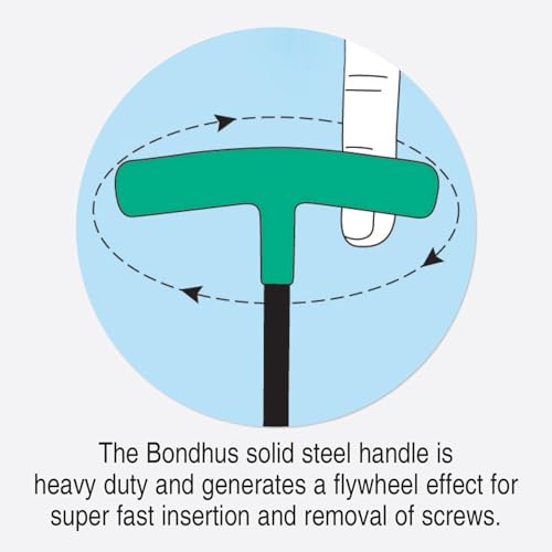 Bondhus "Bondhus 13390 Set of 10 Hex T-handles w/Stand, sizes 3/32-3/8""", multi, one size - Image 3