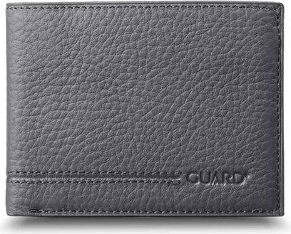 Guard Matte Black Classic Leather Men's Wallet  - Image 1
