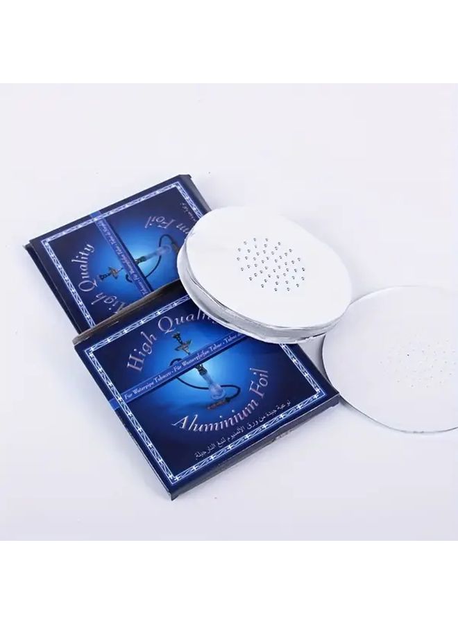 50 100 250 Pcs Heavy Duty Perforated Aluminum Shisha Foil with Rounded Edges for Safe Smoking Compatible With Hookahs Pipes Bars Restaurants Home Use Durable Easy Cleanup Smooth Surface Sturdy Construction 1 Box - Image 4