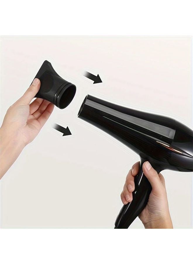 6 قطع فوهات مجفف الشعر السوداء المركزة لمجففات الشعر الأيونية، تصفيف صالون ومنزلي - Image 5