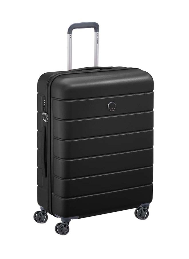 DELSEY Lagos 4 Double Wheels Hard Large Trolley Case Size 76 CM / 30 Inch Black  - Image 1