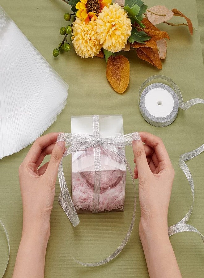 BENECREAT 30 Pack 3.5x3.5x3.5 Inch Clear Plastic Easter Party Favor Box PVC Candy Gift Wrap Boxes for Wedding Party Candy Cookie Choclates Treat - Image 3