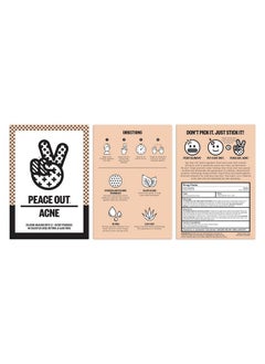 PEACE OUT PEACE OUT Skincare Acne Dots, Hydrocolloid Pimple Patches Help Clear Blemishes Overnight, Award Winning Fast Acting Anti-Acne Solution (20 dots)  - Image 2