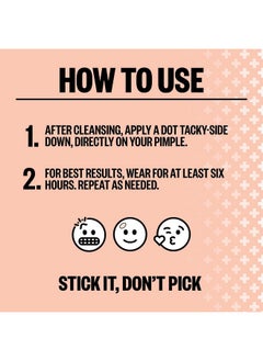 PEACE OUT PEACE OUT Skincare Acne Dots, Hydrocolloid Pimple Patches Help Clear Blemishes Overnight, Award Winning Fast Acting Anti-Acne Solution (20 dots)  - Image 4