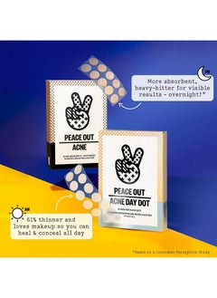 PEACE OUT PEACE OUT Skincare Acne Dots, Hydrocolloid Pimple Patches Help Clear Blemishes Overnight, Award Winning Fast Acting Anti-Acne Solution (20 dots)  - Image 5