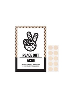 PEACE OUT PEACE OUT Skincare Acne Dots, Hydrocolloid Pimple Patches Help Clear Blemishes Overnight, Award Winning Fast Acting Anti-Acne Solution (20 dots)  - Image 1
