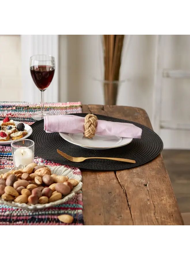 3 Pcs Sky Blue Placemats 15 Inch Durable PP Table Mats for Holiday Dining - Image 5