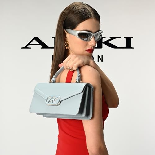 Akiki London Women's Mayfair Flap Medium Satchel Handbag|2 compartments|Detachable shoulder strap|Flap Closure|Stylish Handbag for Women - Image 2