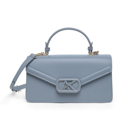 Akiki London Women's Mayfair Flap Medium Satchel Handbag|2 compartments|Detachable shoulder strap|Flap Closure|Stylish Handbag for Women - Image 1