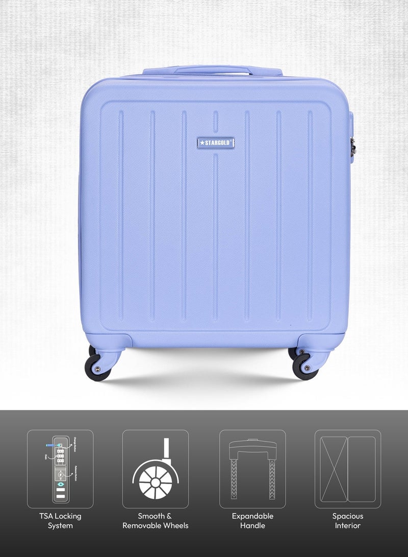 ستارجولد حقيبة سفر بمقصورة ذات 4 عجلات ذات جوانب صلبة مع قفل رقم 16 بوصة - Image 3