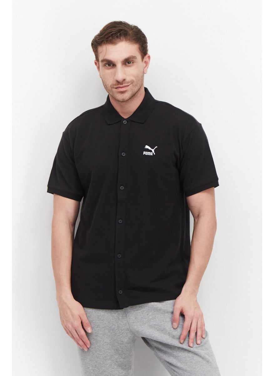 Men Relaxed Fit Brand Logo Training Polo Shirts, Black - pzsku/Z434881ECFBBDBB9A2419Z/45/_/1737642525/b46c906b-2124-4840-874e-297558f0abf1