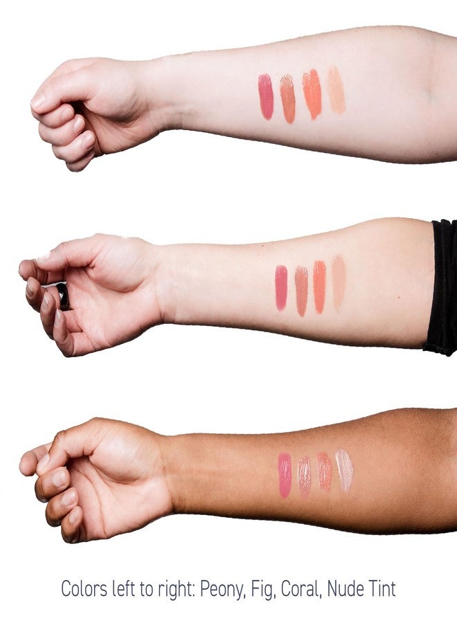 Brush On Block Sun Shine Protective Lip Oil SPF 30, Mineral Protection from UVA/UVB & Blue Light, Hydrating, Cruelty-Free, Gluten-Free, & Vegan, Peony - Image 4