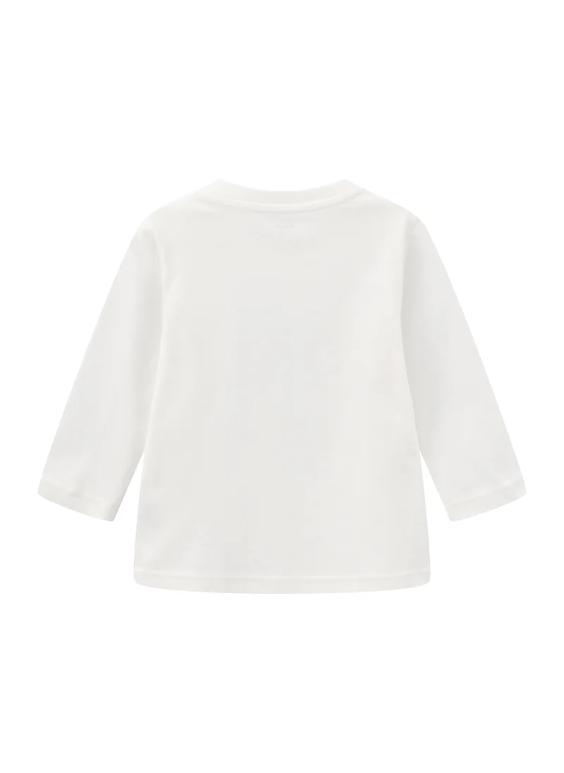 Balabala White Baby Boys Round v-neck long-sleeved T-shirt for Men | Best Price UAE