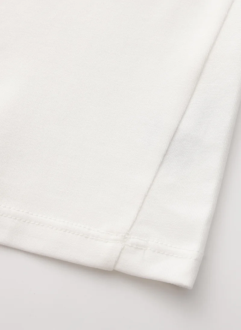 Balabala White Baby Boys Round v-neck long-sleeved T-shirt for Men | Best Price UAE