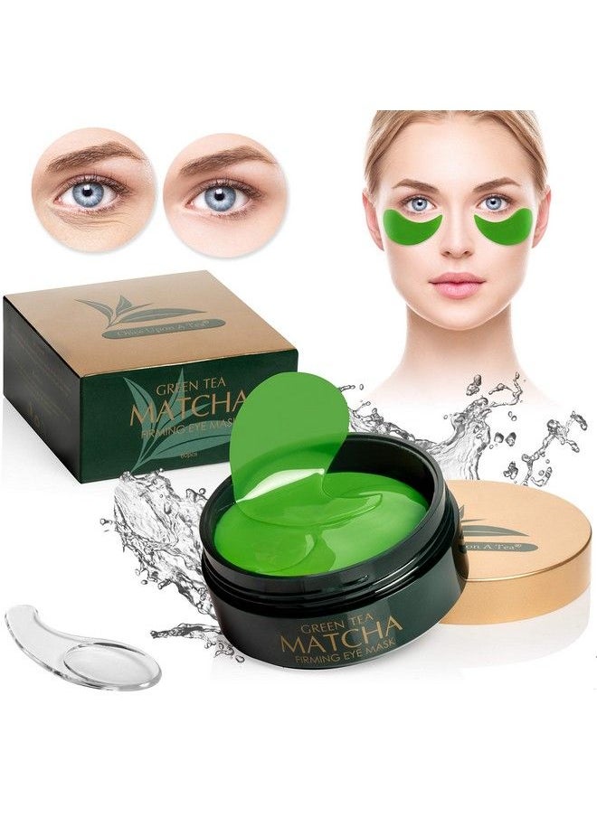 Once Upon A Tea Green Tea Matcha Firming Eye Mask 30 Pairs Collagen Patches For Fine Lines Wrinkles Under Eye Bags & Puffy Eyes Treatment Face Gel Pads That Reduce The Signs Of Aging  - Image 2