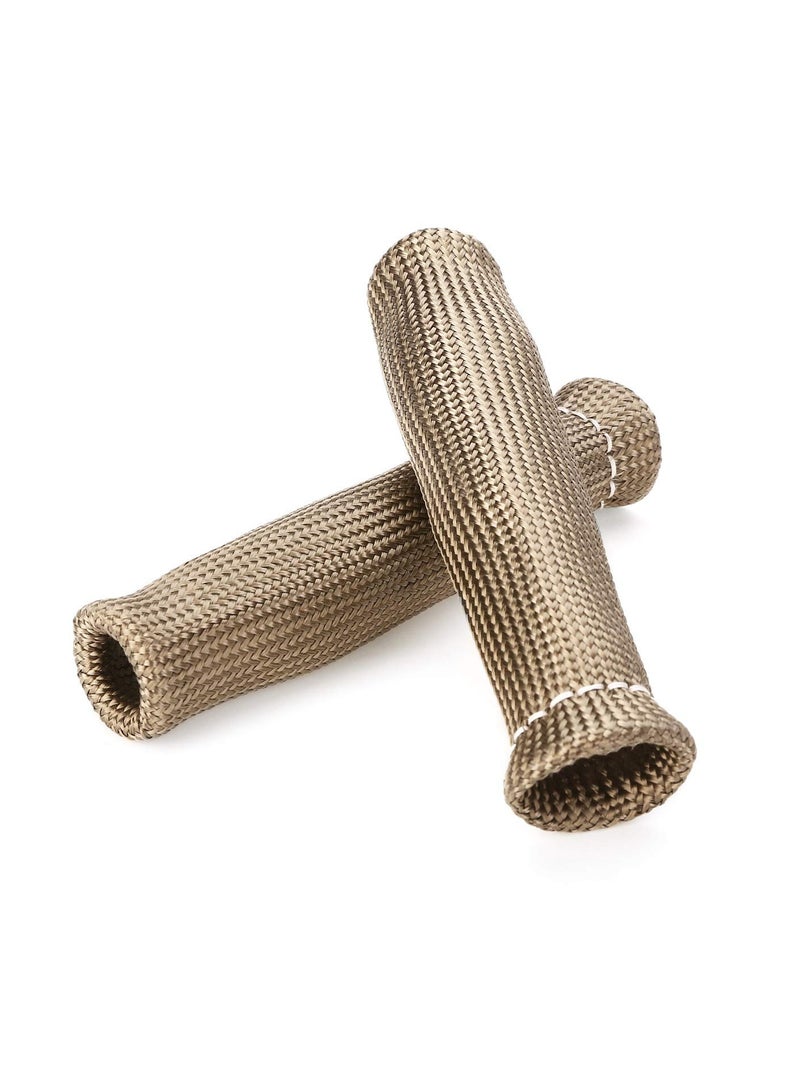 Zikra 8PCS Titanium Spark Plug Wire Boots Thermal Protection Insulator Sleeve 2500 Degree Heat shield Cover Wrap 6 inch for Car Truck Fit for SBC BBC 350 454 - Image 3
