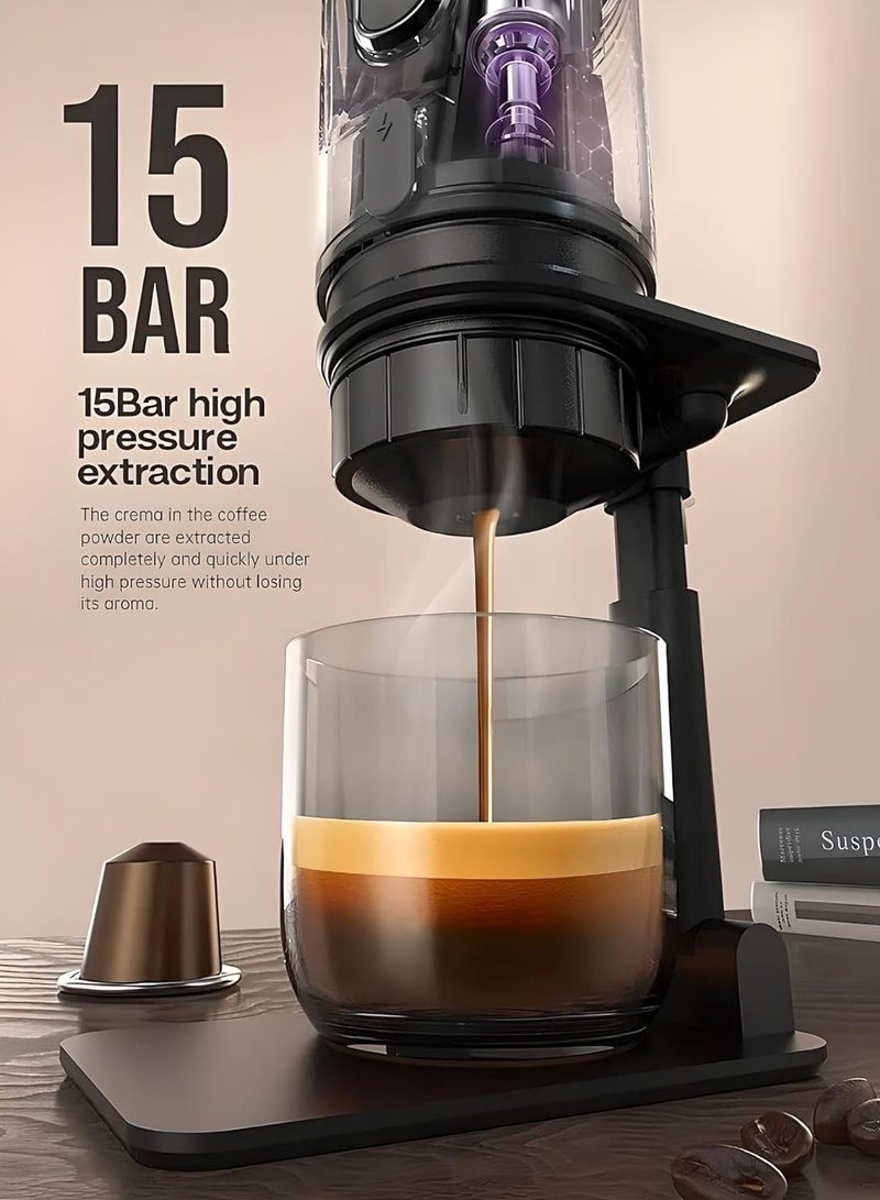 HiBREW HiBREW Portable Coffee Machine for Car & Home,DC12V Expresso Coffee Maker Fit Nexpresso Dolce Pod Capsule Coffee Powder H4A - Image 3