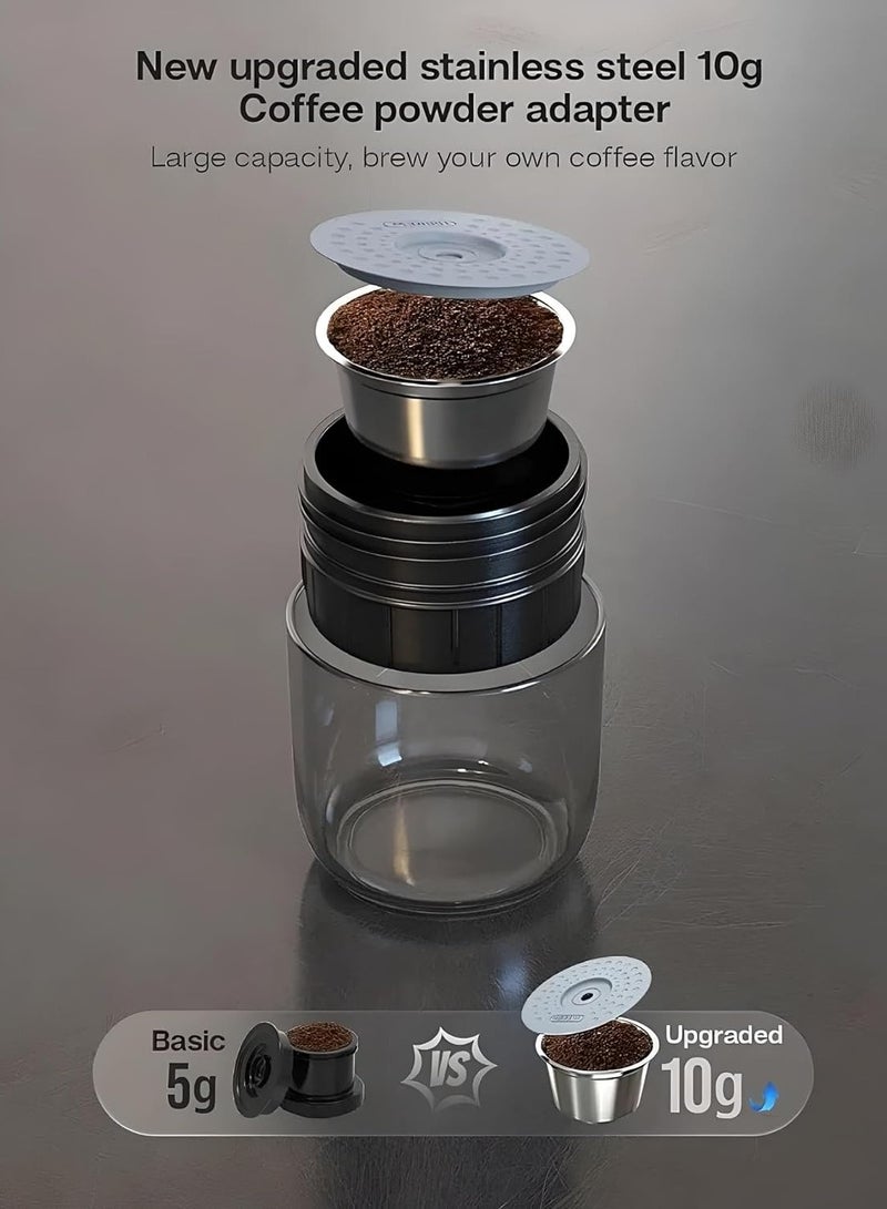 HiBREW HiBREW Portable Coffee Machine for Car & Home,DC12V Expresso Coffee Maker Fit Nexpresso Dolce Pod Capsule Coffee Powder H4A - Image 4