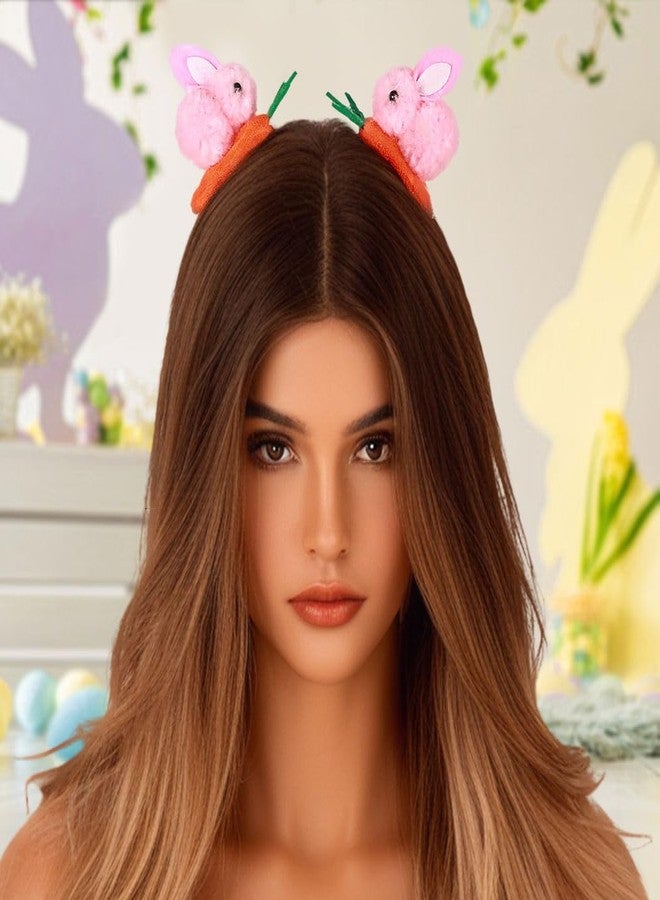 Outyua Easter Bunny Hair Clips Furry Rabbit Ears Hairpin Halloween Costume Plush Accessories for Women 4Pcs - Image 5