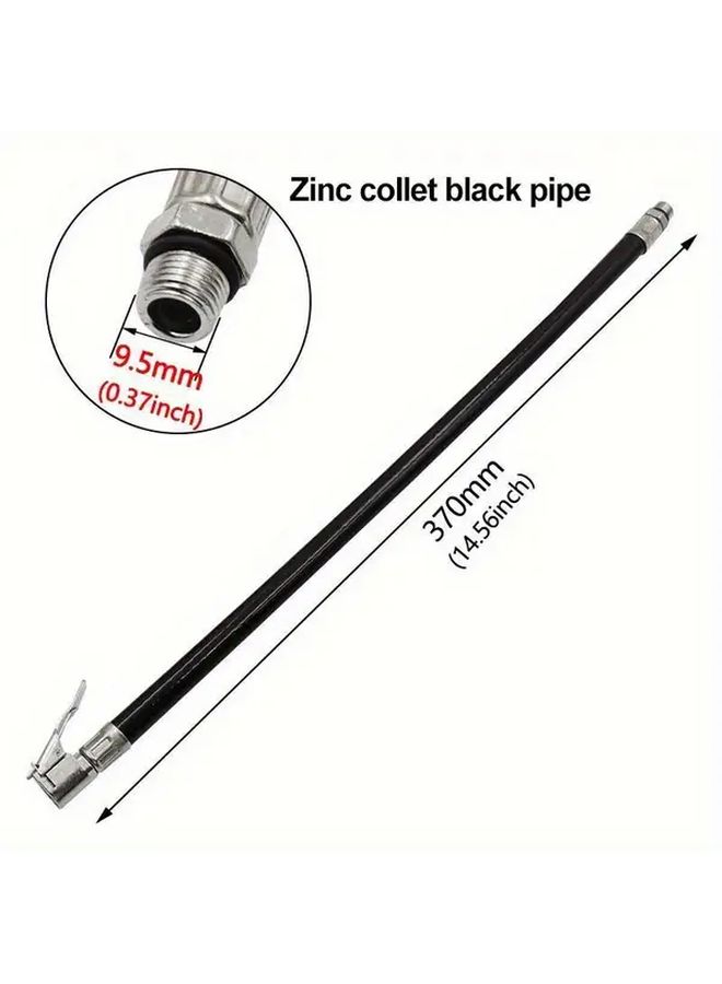Heavy Duty Tire Inflator Hose Adapter 12.5mm Locking Air Chuck for Bike Motorcycle Pump - Image 2