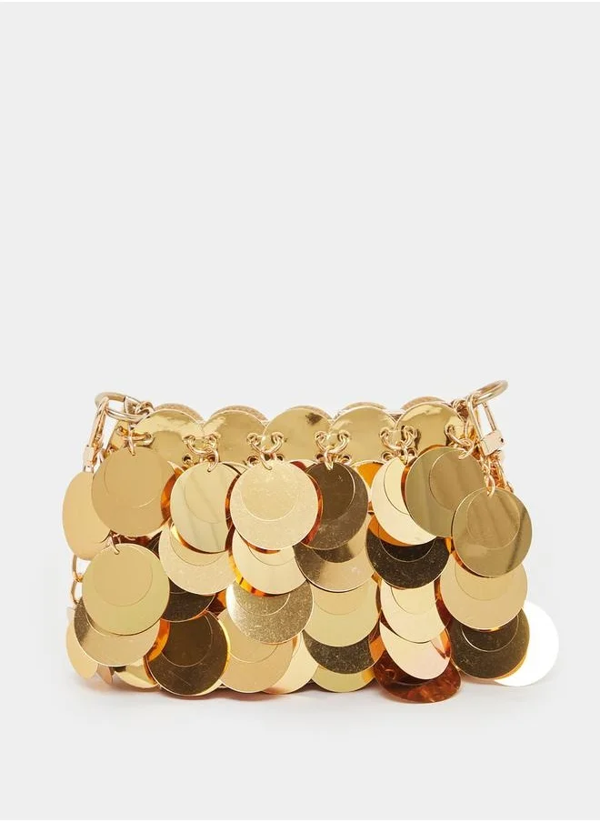 Styli Embellished Mini Bag with Chain Strap