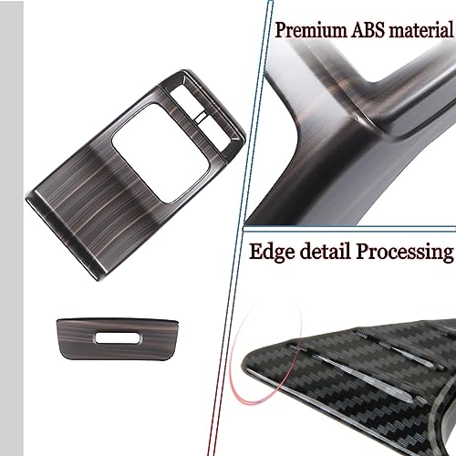 MUXEE غطاء تريم لمخرج هواء مكيف الهواء الخلفي للتحكم المركزي MUXEE لسيارة هوندا CRV CR-V 2023 2024 2025 - ملحقات داخلية رياضية بتصميم خشبي من ABS - Image 4