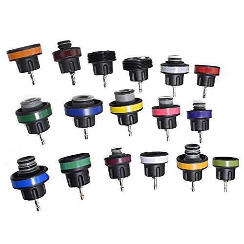 Alltooetools أداة اختبار ضغط الرادياتير العالمية من Alltooetools 28 قطعة ومجموعة أدوات نظام التبريد من نوع الفراغ - Image 4