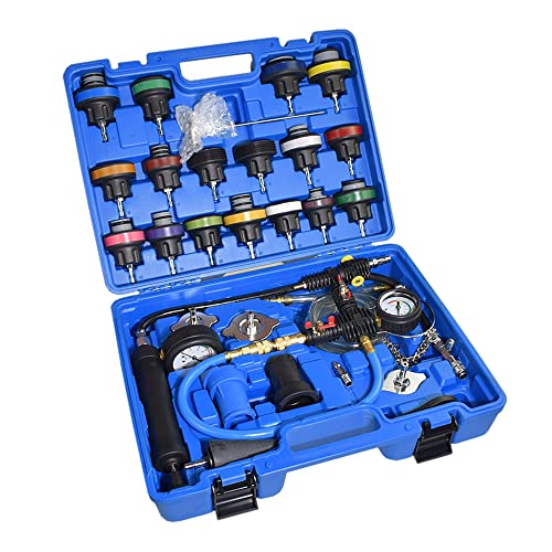 Alltooetools أداة اختبار ضغط الرادياتير العالمية من Alltooetools 28 قطعة ومجموعة أدوات نظام التبريد من نوع الفراغ - Image 2